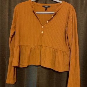 Forever 21 Dark Orange Long Sleeve